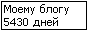 Сколько дней блогу